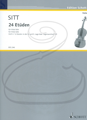 Sitt: 24 Studies, Op.32, Bk.2 (viola) Schott
