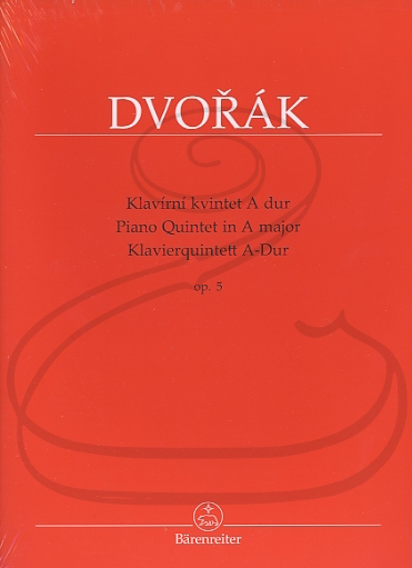 Dvorak (Burghauser/Solc): (Score/Parts) Piano Quintet in A Major, Op.5 (piano quintet) Barenreiter
