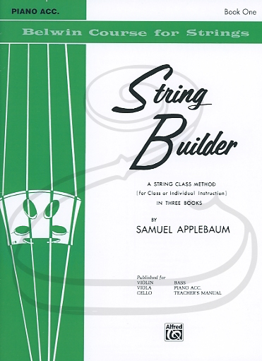 Applebaum: String Builder, Bk.1 (piano accompaniment) Belwin