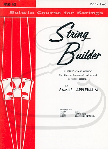 Applebaum: String Builder, Bk.2 (piano accompaniment) Belwin