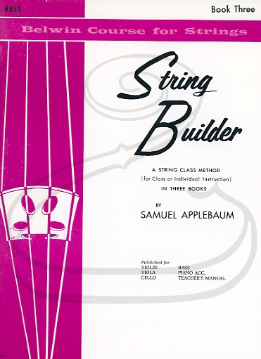 Applebaum: String Builder, Bk.3 (bass) Belwin