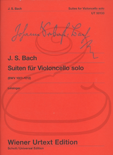 Bach, J.S. (Leisinger): 6 Suites for Violoncello Solo, BWV1007-1012 - URTEXT (cello) Wiener Urtext Edition