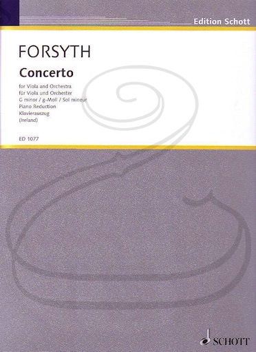 Forsyth: Concerto in G minor (viola & piano reduction) Schott