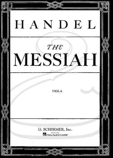 Handel (Prout): The Messiah (viola) Schirmer