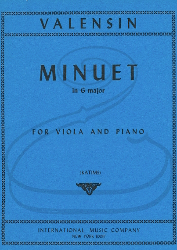 Valensin (Bazelaire/Katims): Minuet in G Major - TRANSCRIBED (viola & piano) International