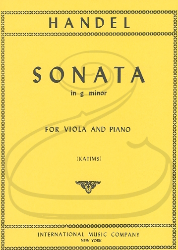 Handel (Katims): Sonata in G minor - TRANSCRIBED (viola & piano) International