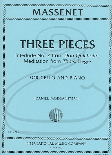 Massenet (Morganstern): Three Pieces (cello & piano) International