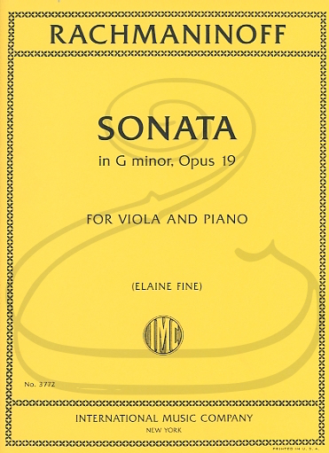 Rachmaninoff (Fine): Sonata in G minor, Op.19 (viola & piano) IMC