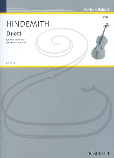 Hindemith: Duett for Two Violoncellos (2 cellos) Schott