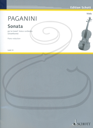 Paganini: Sonata for Grand Viola & Orchestra (viola & piano reduction) Schott