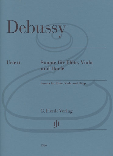 Debussy (Jost): (score/parts) Sonata for Flute, Viola, & Harp - URTEXT (viola, flute, & harp) Henle Verlag