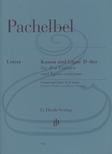 Pachelbel (Müllemann): Canon & Gigue in D Major - URTEXT (3 violins & basso continuo), classical, Henle Verlag