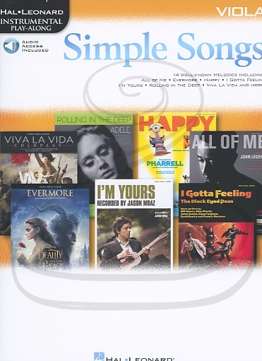Hal Leonard Instrumental Play-Along: (collection) Simple Songs (viola)(audio access) Hal Leonard