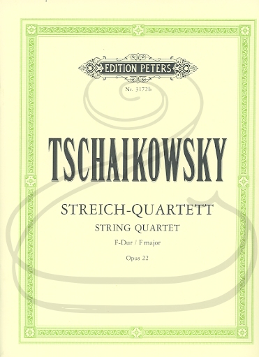 Tchaikovsky (Hilf): (parts) String Quartet No.2 in F Major, Op.22 (string quartet) Edition Peters