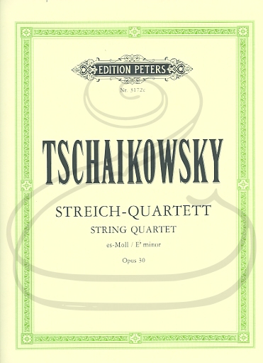 Tchaikovsky (Hilf): (parts) String Quartet No.3 in Eb minor, Op.30 (string quartet) Edition Peters