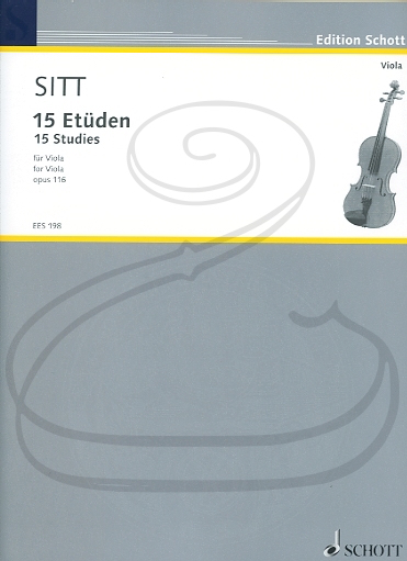 Sitt: 15 Etudes, Op.116 (viola) Schott