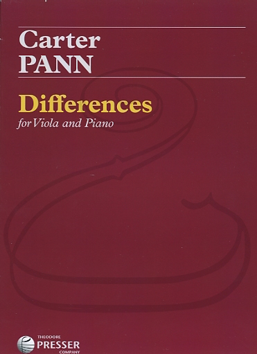 Pann: (score/parts) Differences (viola & piano) Theodore Presser