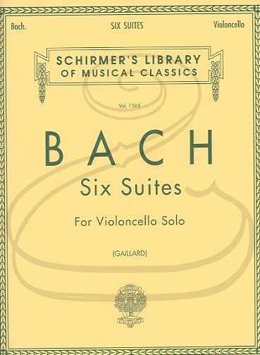 Bach, J.S. (Gaillard): 6 Suites (cello) Schirmer