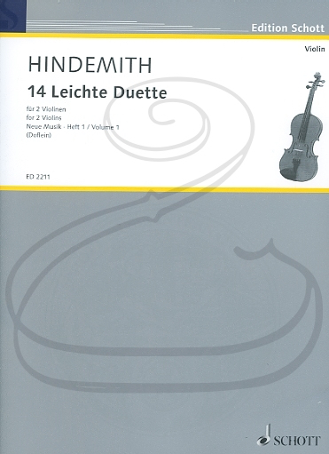 Hindemith (Doflein): 14 Easy Duets, Vol.1 (2 violins) Schott