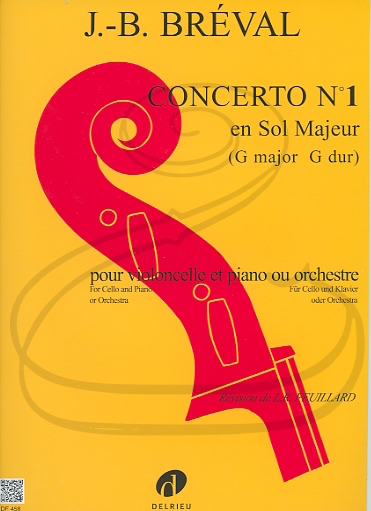Breval: Concerto No.1 in G Major (cello & piano) Edition Delrieu