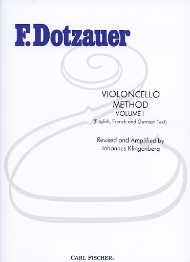 Dotzauer (Klingenberg): Violoncello Method, Vol.1 (cello) Carl Fischer