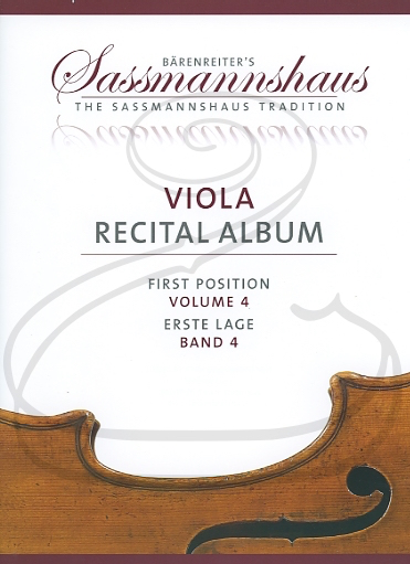 Barenreiter (Lusk/Sassmannshaus): (collection/score/parts) Viola Recital Album, Vol.4 - ARRANGED (viola & piano/2 violas) Barenreiter