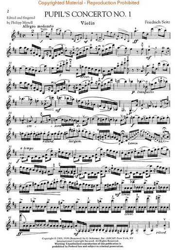 Seitz, F.: Pupil's Concertos No.1-5 COMPLETE (Violin & Piano)