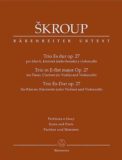 Skroup, Frantisek J.: Clarinet Trio in E-flat maj, Op. 27 (Clarinet/violin, violoncello, piano) Barenreiter