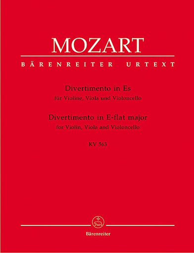 Mozart, W.A. (Berke): Divertimento in Eb Major K563 (violin, viola & cello) Barenreiter