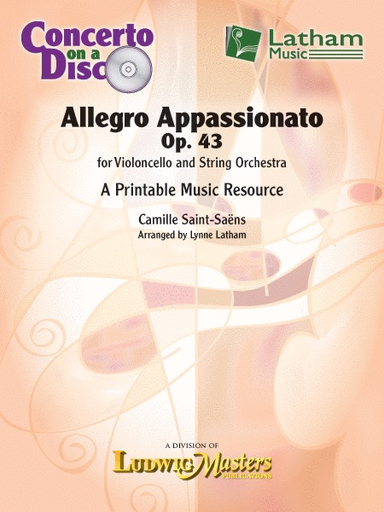 Saint-Saens, C: Allegro Appassionato Printable Music Resource (cello, string orchestra) Latham