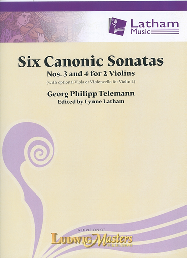Telemann: Six Canonic Sonatas Nos. 3 & 4 (2 violins) Ludwig Masters