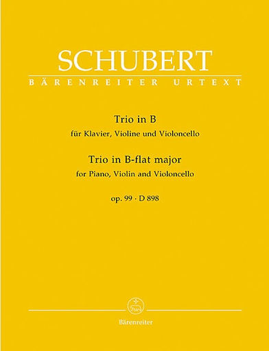 Schubert (Feil): Piano Trio in Bb Major, D898, Op.99 (violin, cello, & piano) Barenreiter