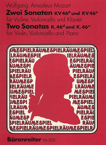 Mozart , W.A.: 2 Sonatas K46d & 46e (violin, cello, piano) Barenreiter