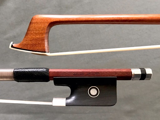 MIGUEL HUIPE silver viola bow, Pernambuco, MEXICO 72.1g