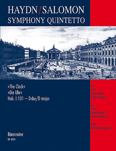 Haydn, F.J. (Hogwood): Clock Symphony (flute, 2 violins, viola, cello, piano) Barenreiter