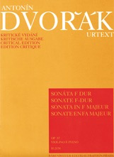 Dvorak, Antonin: Sonata in F minor op. 57 (violin, piano) Barenreiter