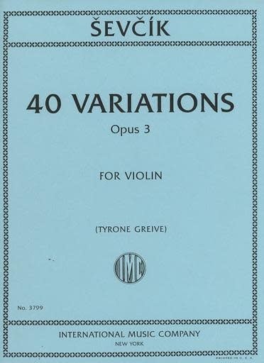 Sevcik (Greive): 40 variations op 3 (violin) IMC