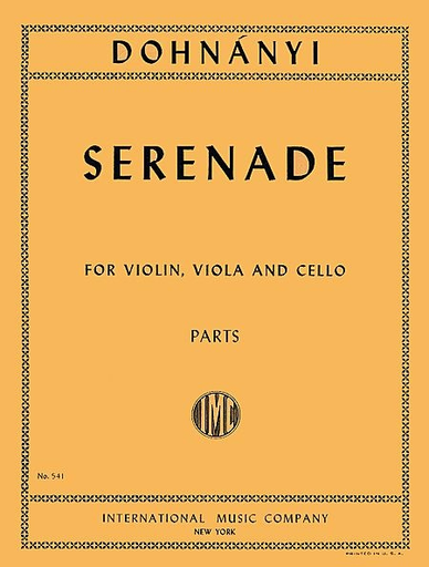 Dohnanyi, E.: Serenade in C Major, Op.10 (violin, viola, and cello) IMC
