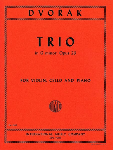 Dvorak, Antonin: Piano Trio Op.26 (violin, cello, piano)