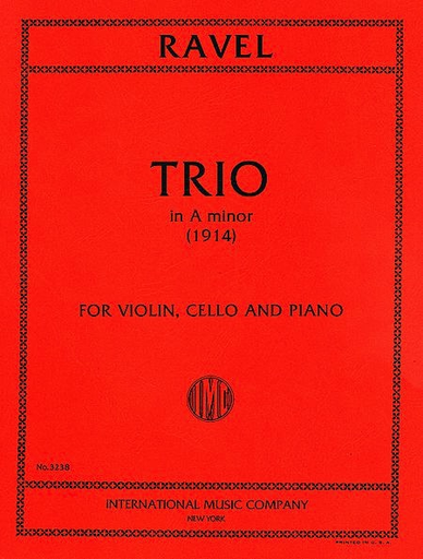 Ravel, Maurice: Trio in A minor (violin, cello, piano)