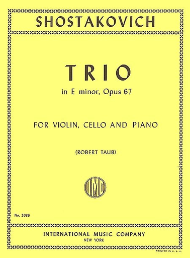 Shostakovich: Trio in E minor, Op. 67 (violin, cello, piano) IMC