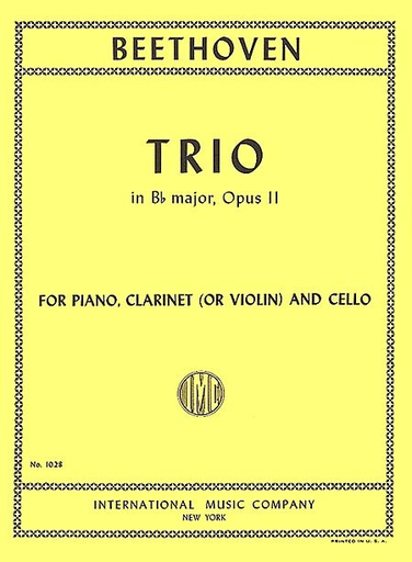 Beethoven, L.van: Trio in Bb Major Op.11 (violin or clarinet, cello, piano)