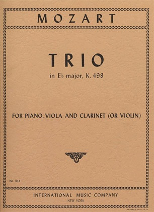 Mozart: Trio #7 in Eb KV 498 (violin or clarinet, viola, piano)