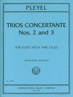 Pleyel, Ignace: Trios Concertante Nos. 2 and 3 (flute, viola & cello) score & parts