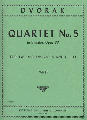 Dvorak, Antonin: String Quartet Op. 80 No. 5 in E major