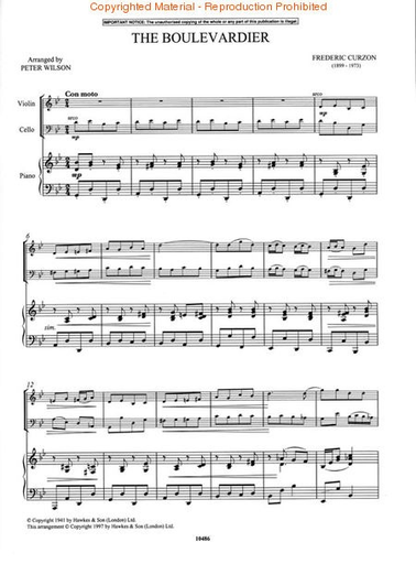 Wilson, P.: Palm Court Trios, Book 1 (violin, cello, piano)