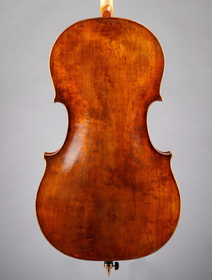 Marinos Glitsos cello, willow back, 2024, St. Paul, MN | Metzler Violins