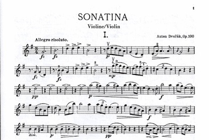 Dvorak, A.: Sonatina in G major Op.100 (violin & piano)