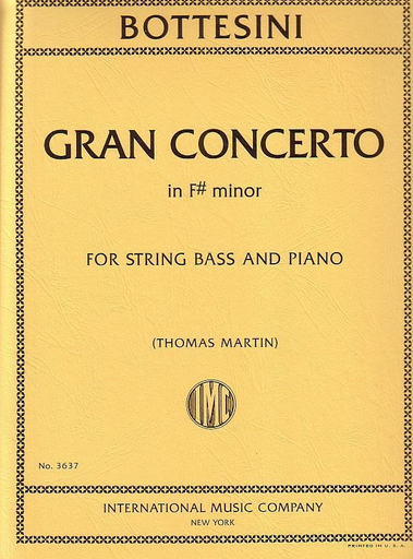Bottesini, G.: Gran Concertino in f# minor (string bass & piano)