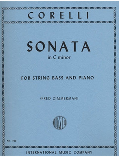 Corelli, Arcangelo (Zimmermann): Sonata in C minor Op.5#8 (bass & piano)